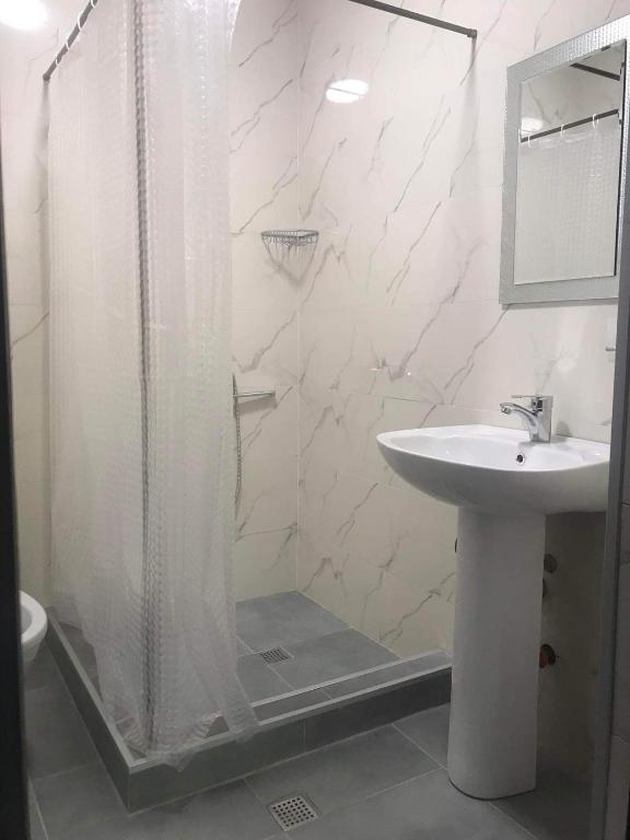 Koupelna v ubytování Guesthouse Data