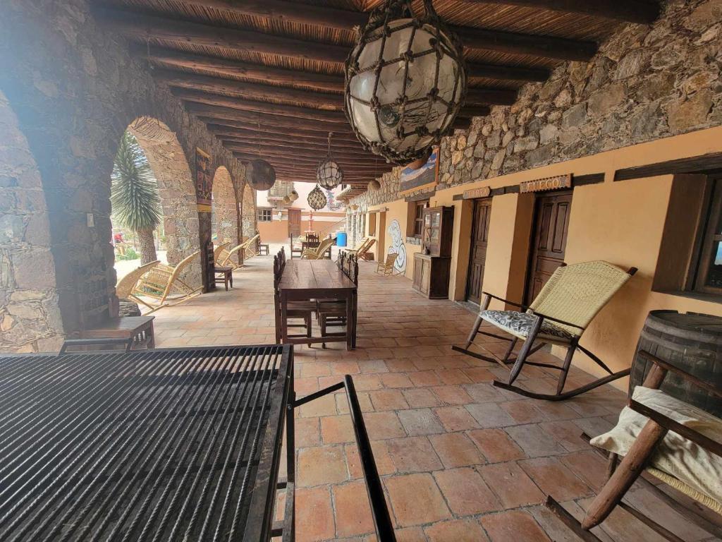 Posezení v ubytování HOTEL RINCÓN MAGICO REAL DE CATORCE