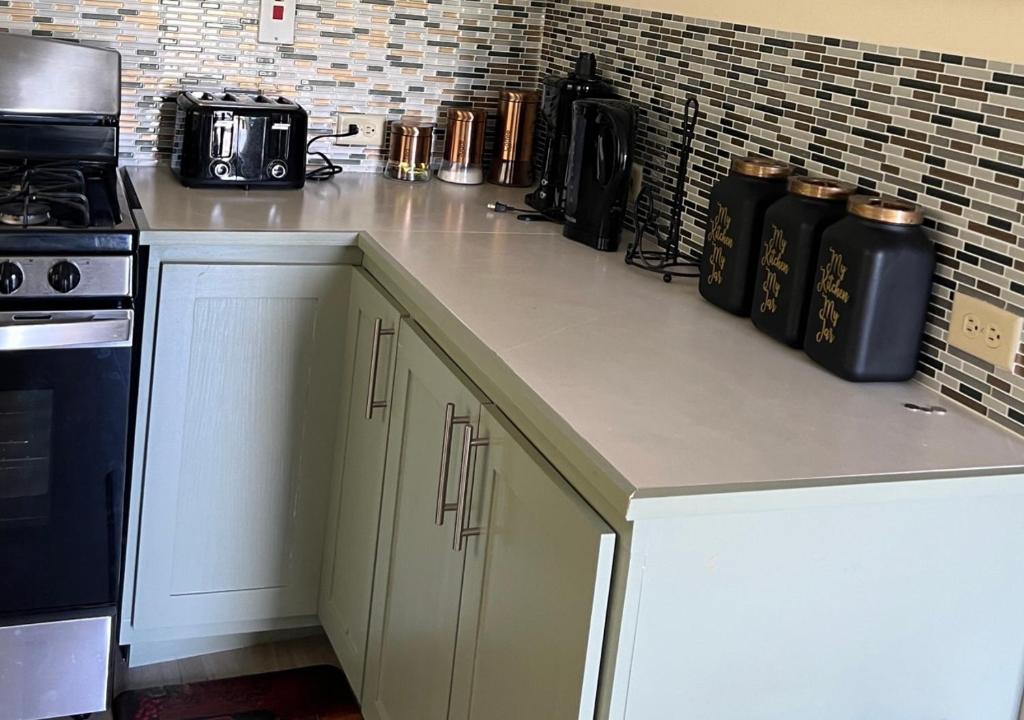 Kuchyň nebo kuchyňský kout v ubytování Caspian Villa