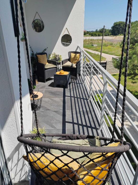 Balkón nebo terasa v ubytování La Vista