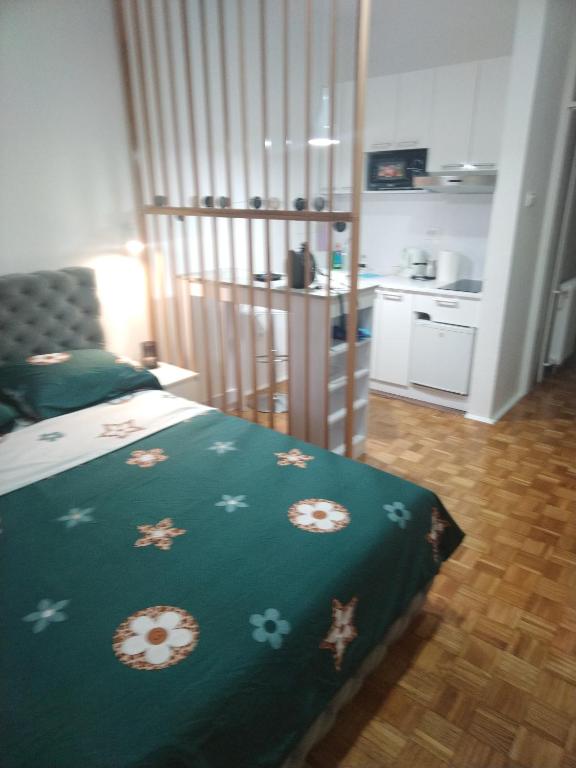 Kuchyň nebo kuchyňský kout v ubytování AIK Kula studio