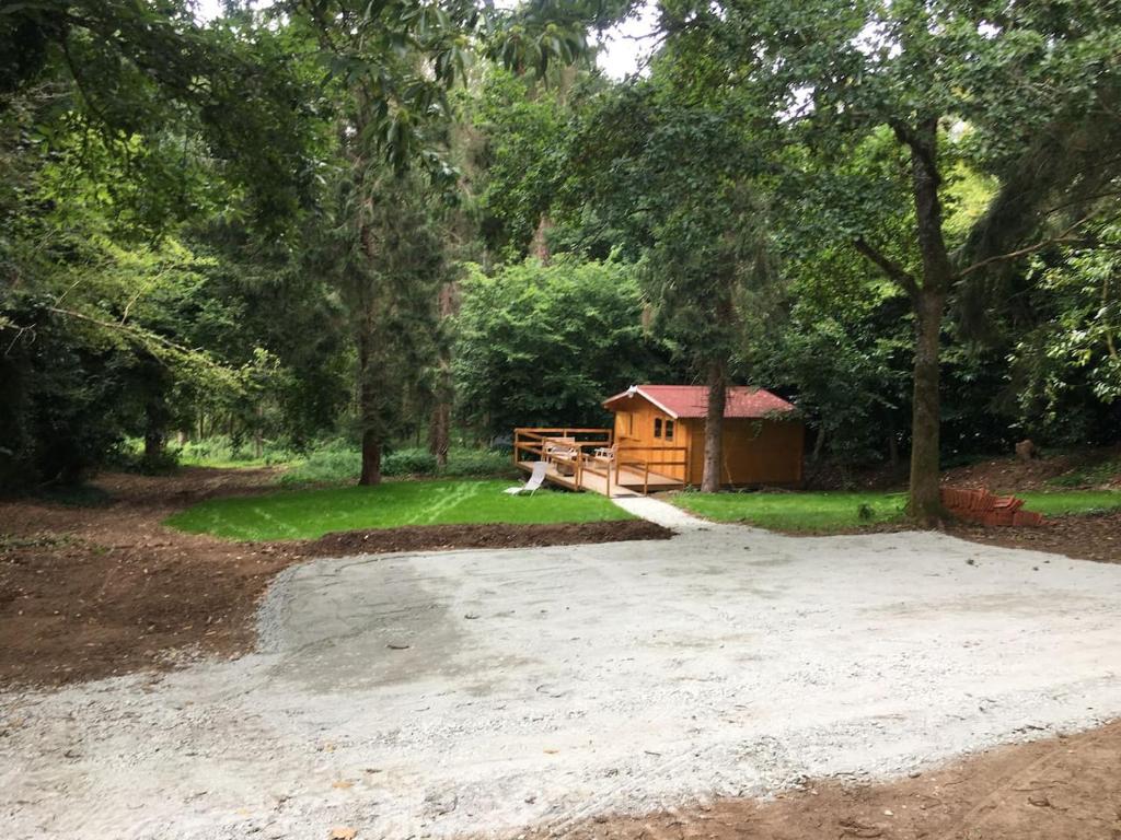 Zahrada ubytování Cabane au milieu des bois