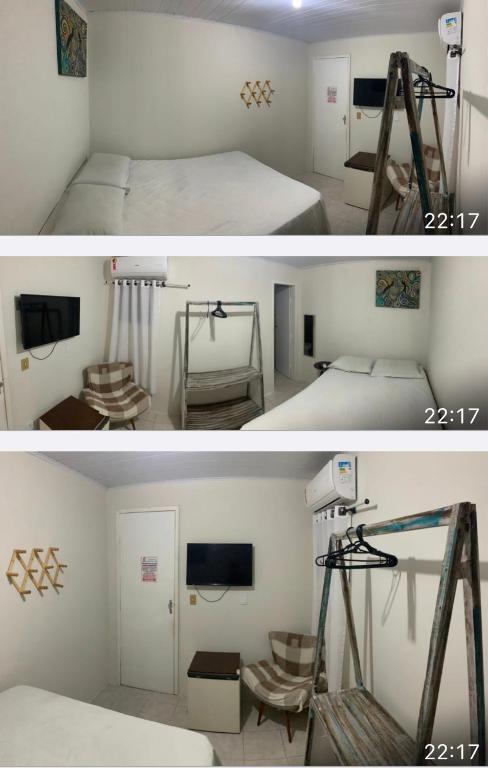 Postel nebo postele na pokoji v ubytování Pousada Aconchego