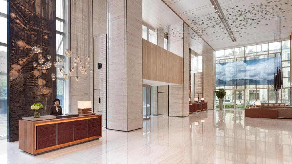 Posezení v ubytování Courtyard by Marriott Taipei Downtown