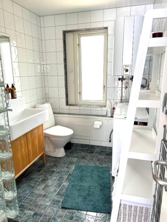 Koupelna v ubytování Ljunghusen Guesthouse