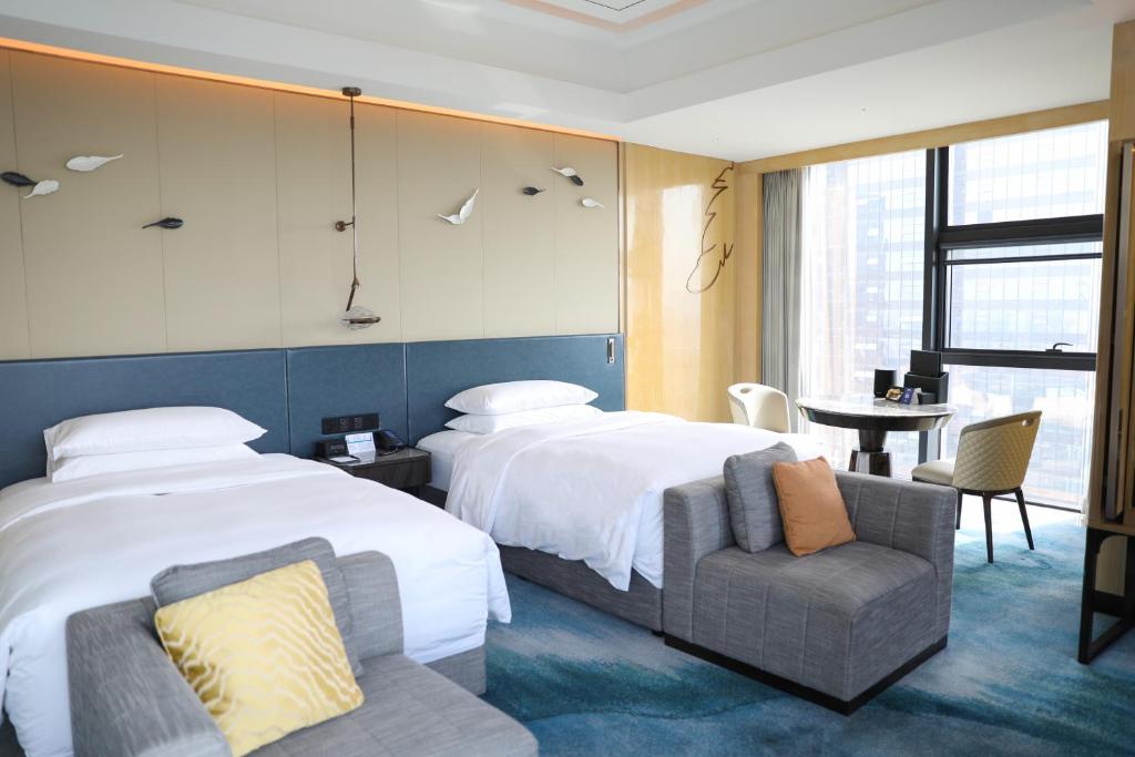 Hilton Yancheng - Habitación Gemela De Esquina Ejecutiva Con Acceso Salón
