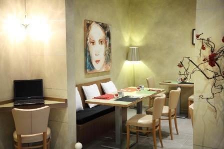 TV a/nebo společenská místnost v ubytování Hotel Trieste