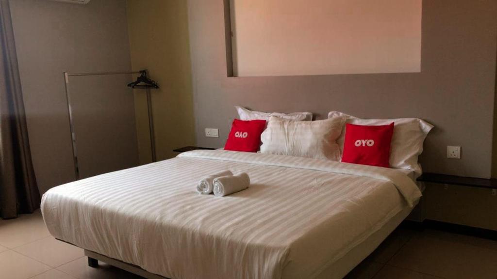 Postel nebo postele na pokoji v ubytování TOWERMAS HOTEL