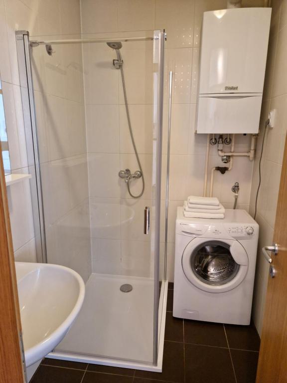 Kúpeľňa v ubytovaní Apartman Welcome to Trešnjevka