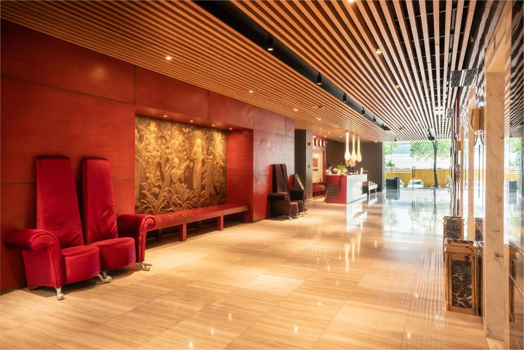 Posezení v ubytování My Way Hotel & Residence Ha Noi