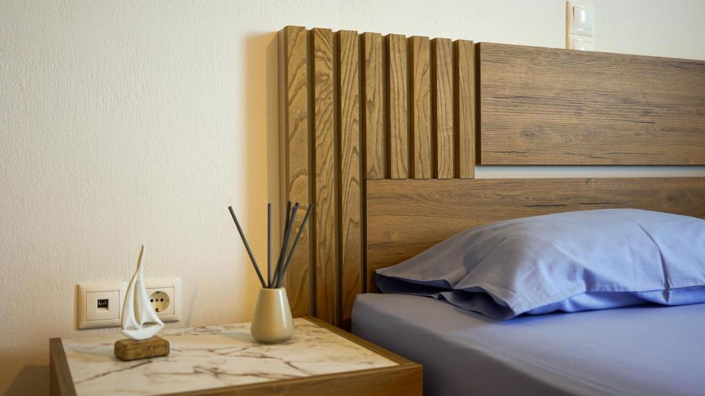 Postel nebo postele na pokoji v ubytování Urban Blue House