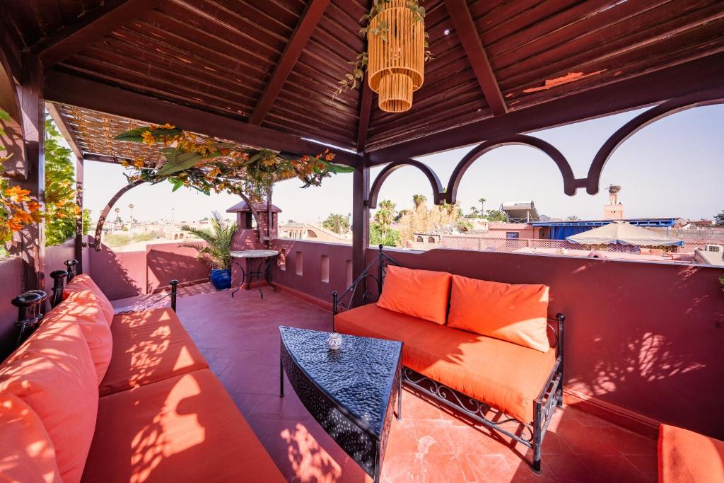 Posezení v ubytování Riad Sidi Mimoune & Spa