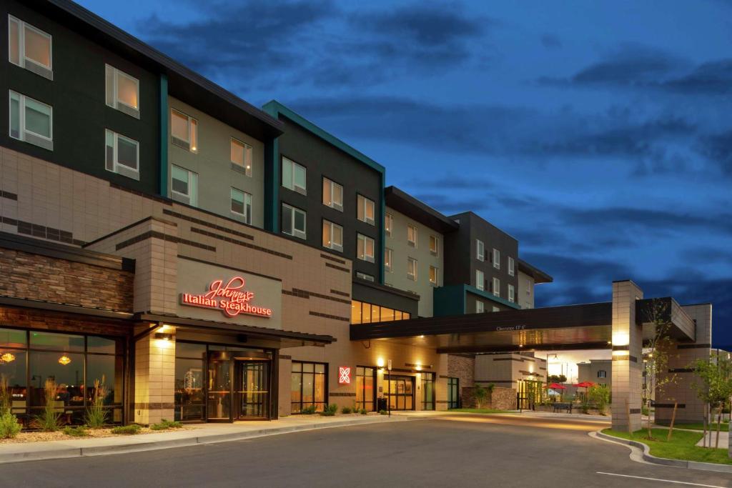a rendering of the exterior of a hotel at Hilton Garden Inn Denver/Thornton in Thornton