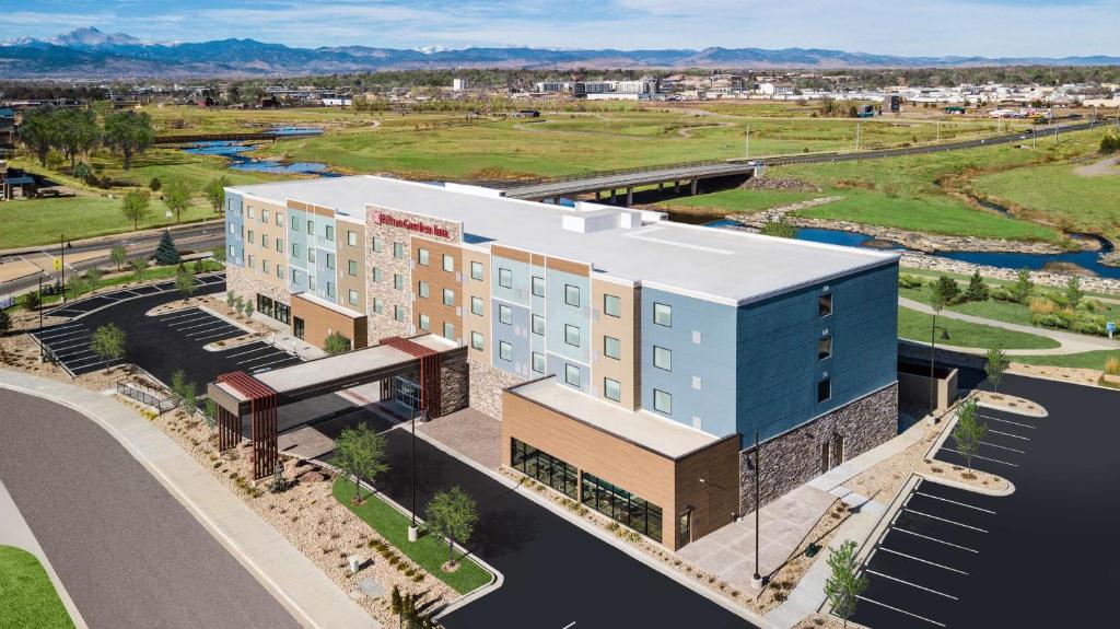 an overhead view of a building with a street at Hilton Garden Inn Longmont in Longmont