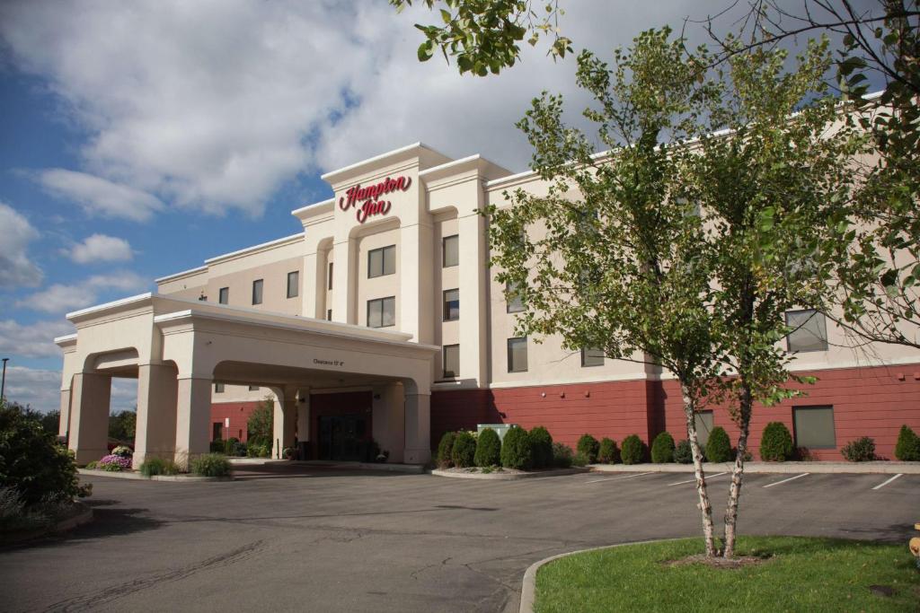 a rendering of a hotel with the front of the building at Hampton Inn Elmira/Horseheads in Horseheads
