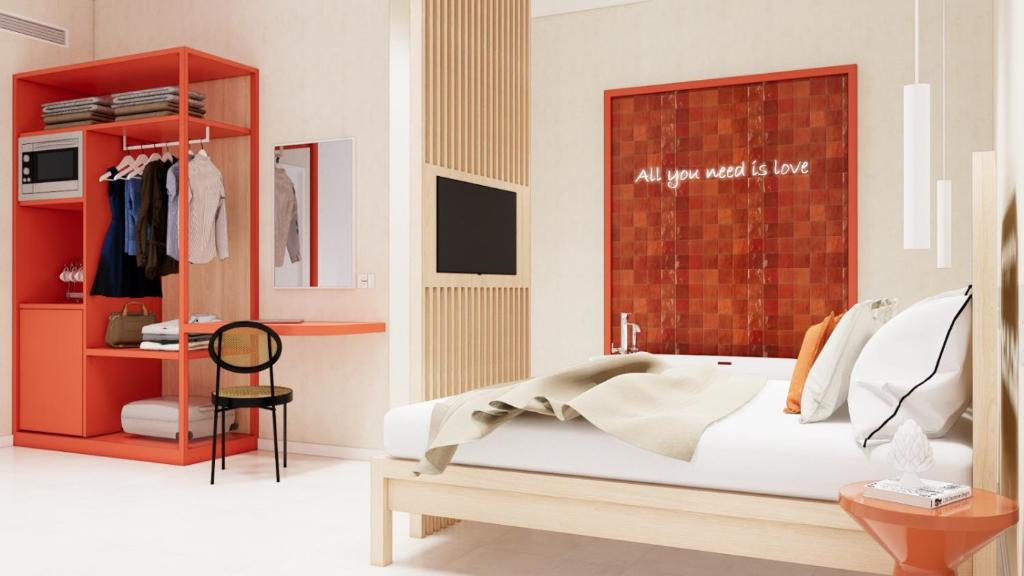 Postel nebo postele na pokoji v ubytování Estate4home - Suites 21