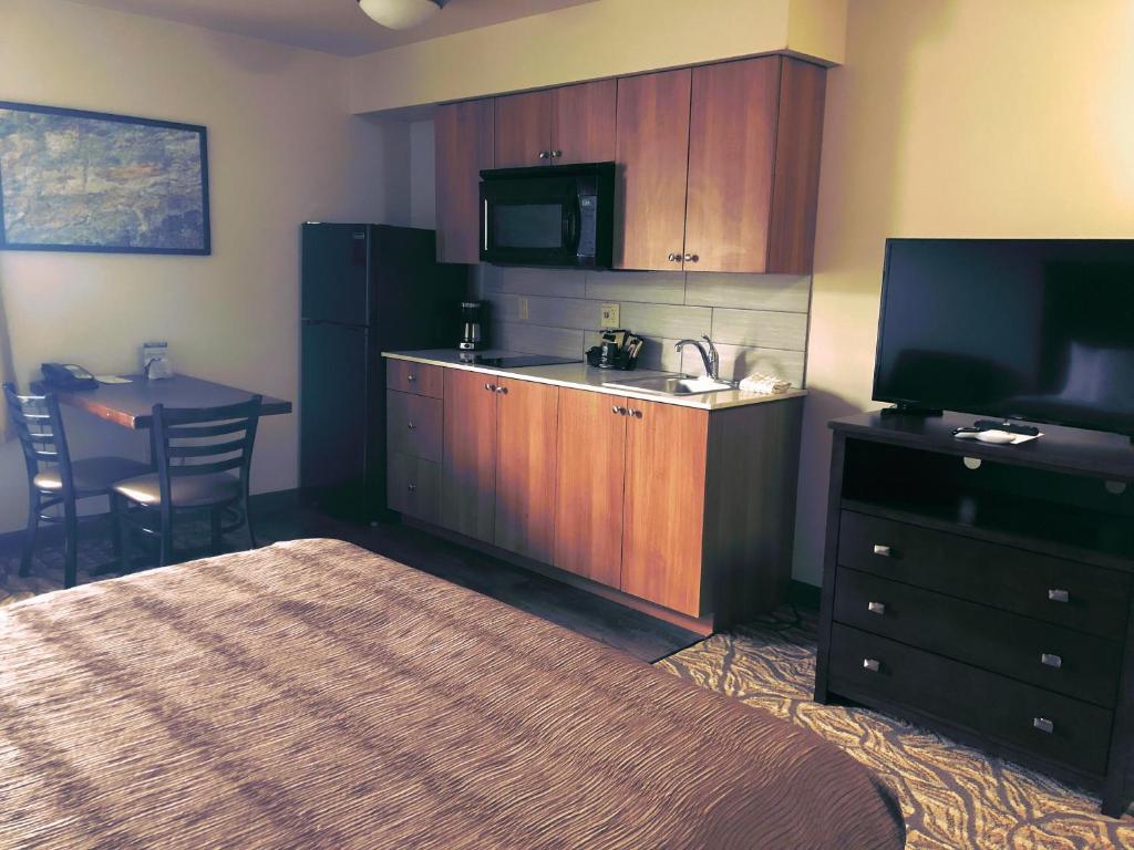 TV a/nebo společenská místnost v ubytování Aptel Studio Hotel