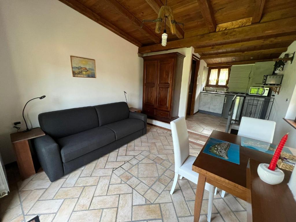 Posezení v ubytování B&B Monte Tavolino