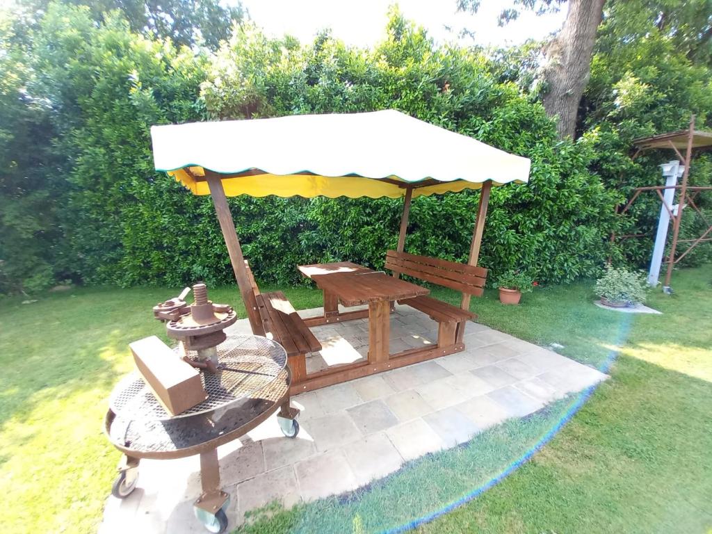 Zahrada ubytování B&B Monte Tavolino
