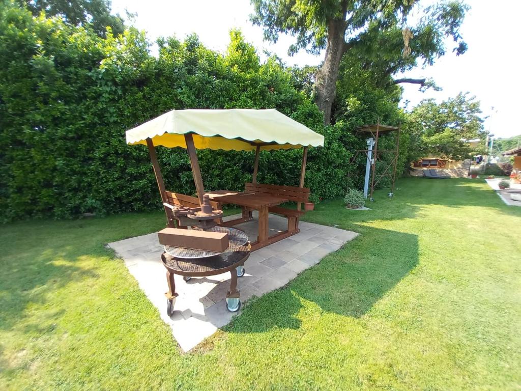 Zahrada ubytování B&B Monte Tavolino