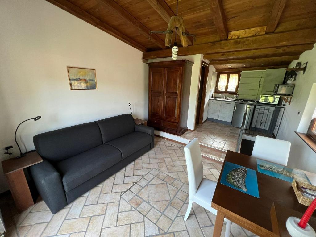 Posezení v ubytování B&B Monte Tavolino