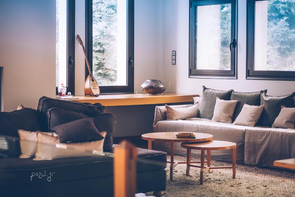 Posezení v ubytování Natura Hotel Vytina