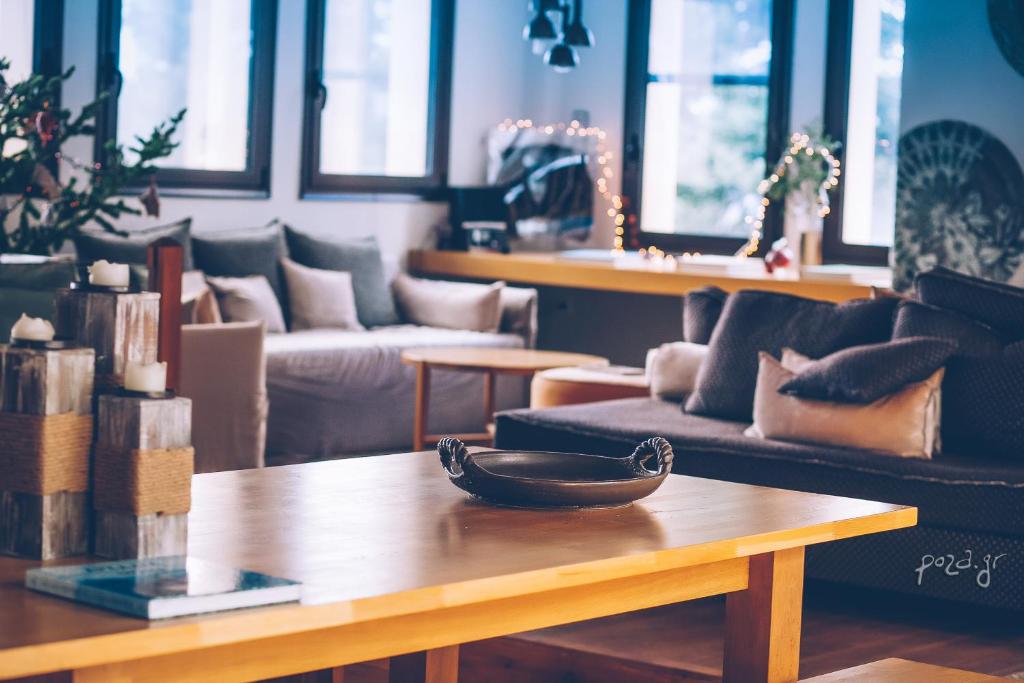 Posezení v ubytování Natura Hotel Vytina