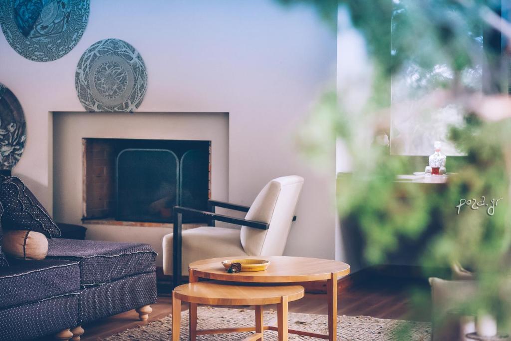 Posezení v ubytování Natura Hotel Vytina