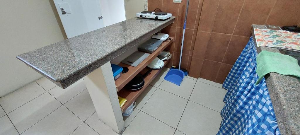 Kuchyň nebo kuchyňský kout v ubytování Villa de María