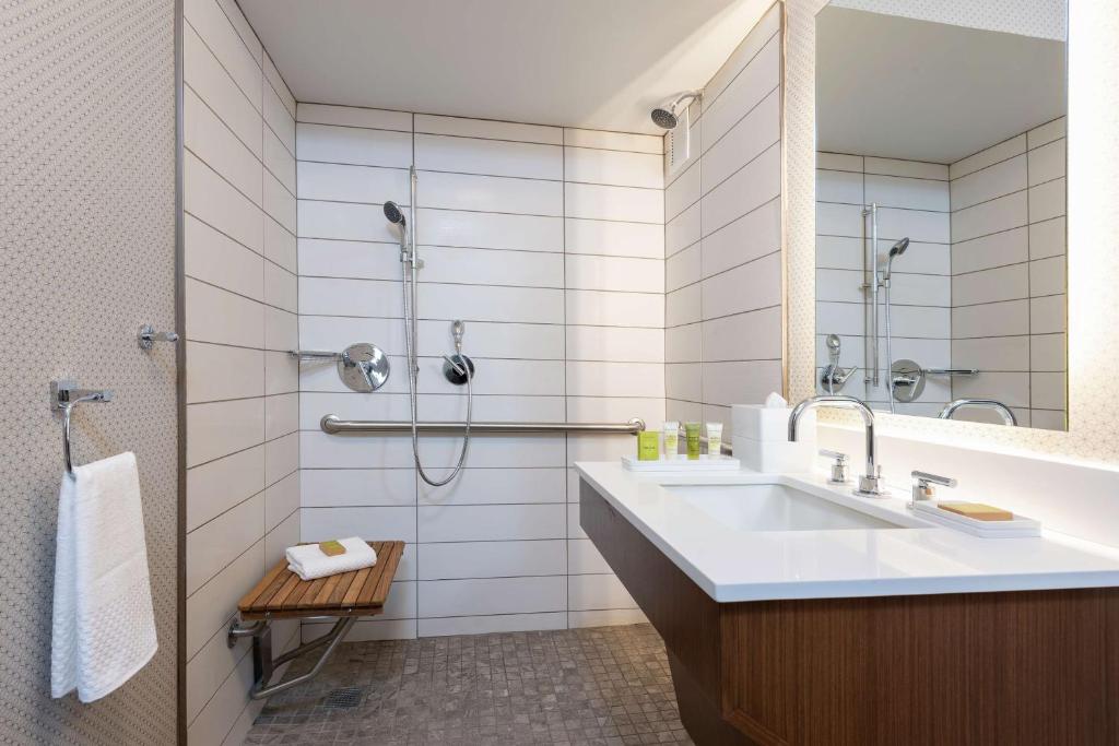 Hilton Chicago Oak Brook Hills Resort & Conference Center - 带滚动淋浴的国王室 - 机动性和听力访问/不吸烟