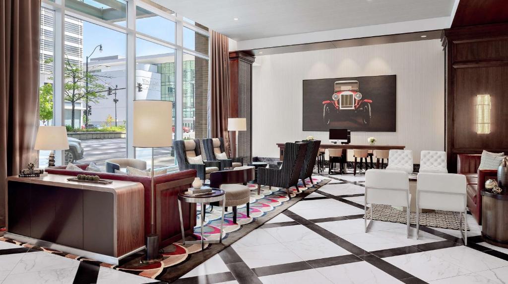Posezení v ubytování Hampton Inn Chicago McCormick Place