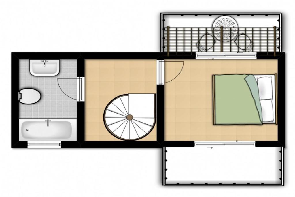Půdorys ubytování Villa Ismini