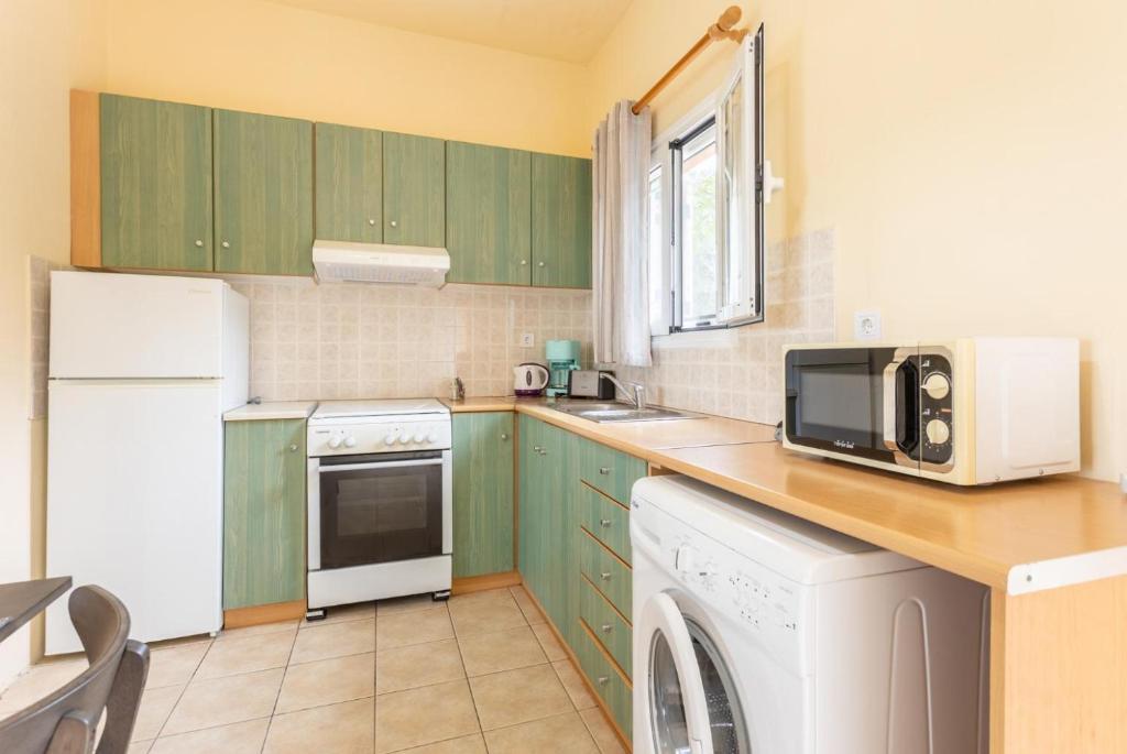 Kuchyň nebo kuchyňský kout v ubytování Villa Russa Alexandros