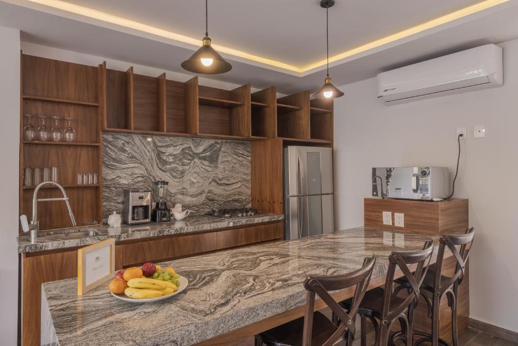 Kuchyň nebo kuchyňský kout v ubytování Nimue Marina Residence