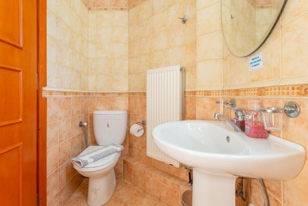 Koupelna v ubytování Villa Asimenia