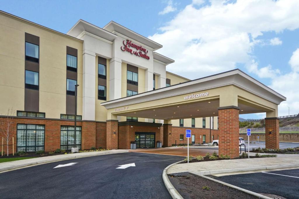 una representación del frente de un hotel en Hampton Inn &amp; Suites Grants Pass, en Grants Pass