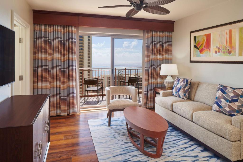 Hilton Grand Vacations Club Grand Waikikian Honolulu - Suite De Un Dormitorio Con Vista Al Mar