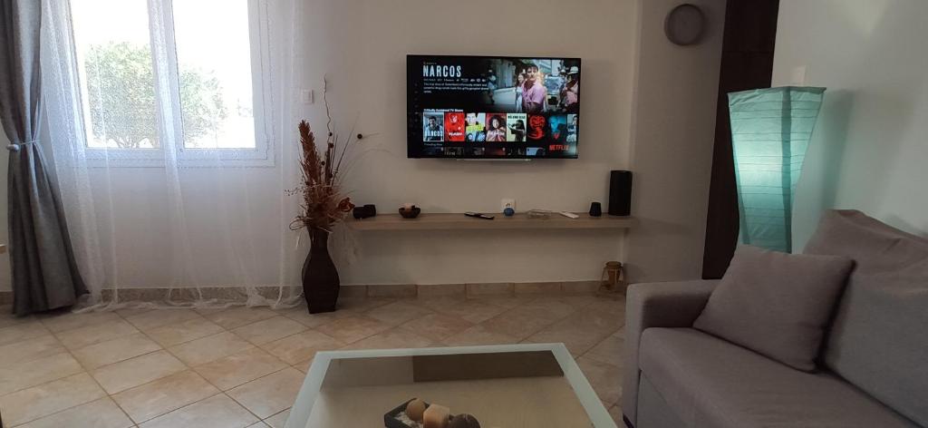 TV a/nebo společenská místnost v ubytování Ellora Suite
