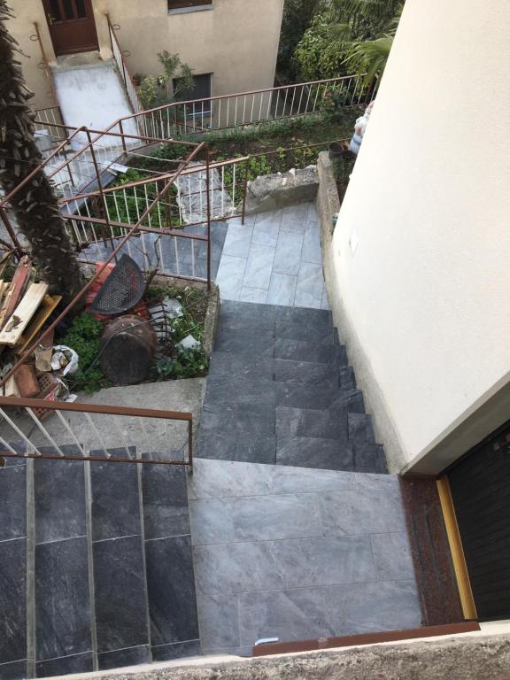 an external stairway leading to a building at Eagle's Nest in Rijeka