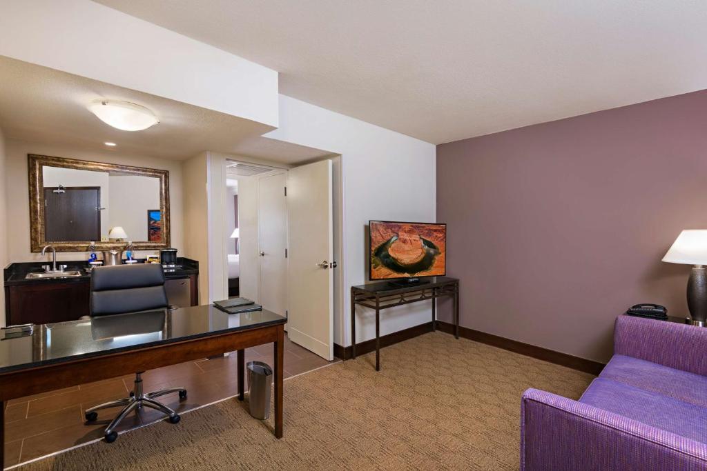 TV a/nebo společenská místnost v ubytování Doubletree by Hilton Phoenix Mesa