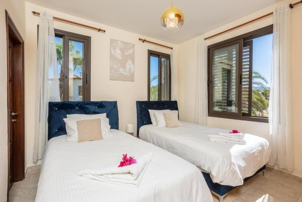 Кровать или кровати в номере Villa Anna