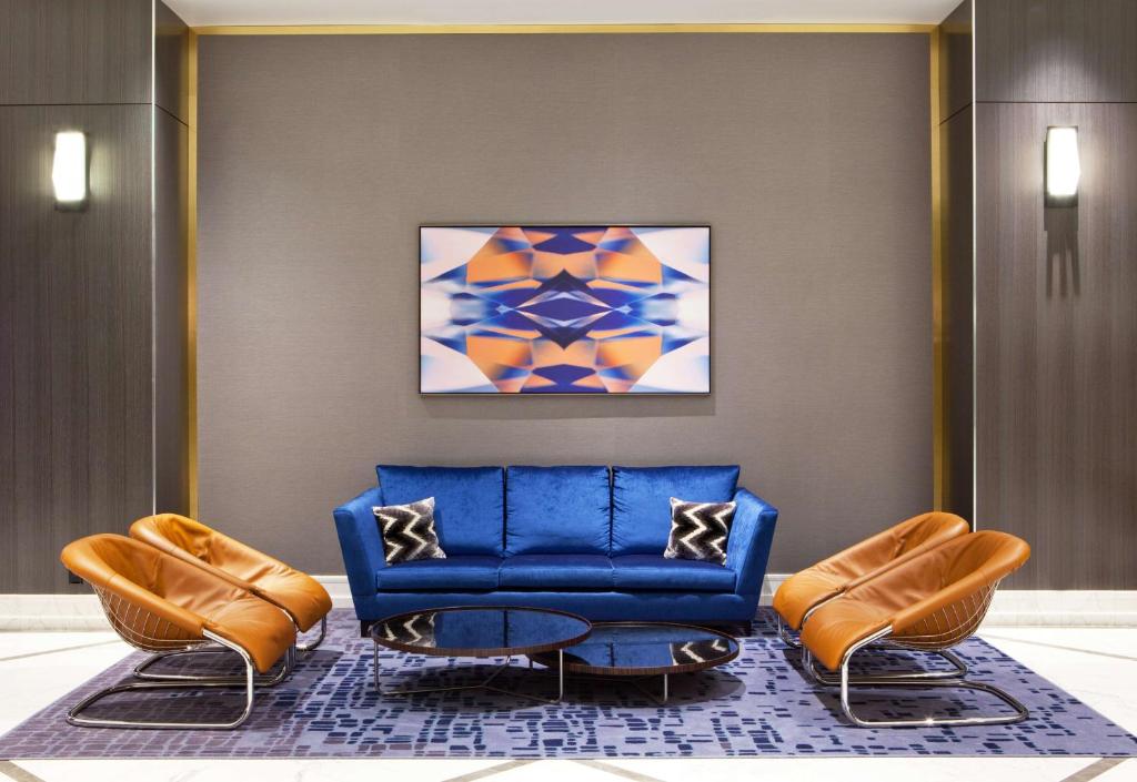 Posezení v ubytování Hilton Miami Downtown
