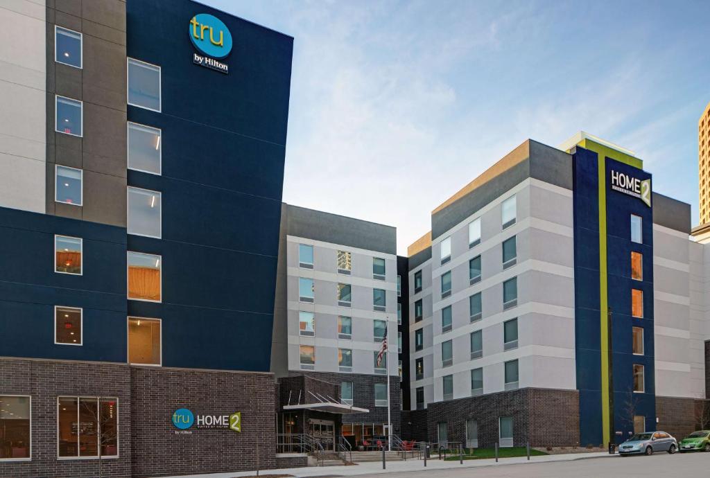a rendering of a hotel building at Home2 Suites By Hilton Milwaukee Downtown in Milwaukee