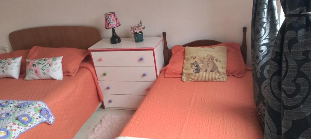 Postel nebo postele na pokoji v ubytování Alojamiento Rural Polita, Agroturismo y Patrimonial