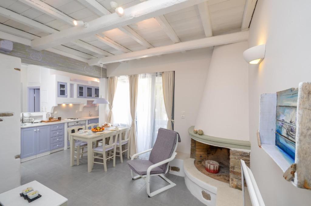 Kuchyň nebo kuchyňský kout v ubytování Santa Katerina Apartments & Studios