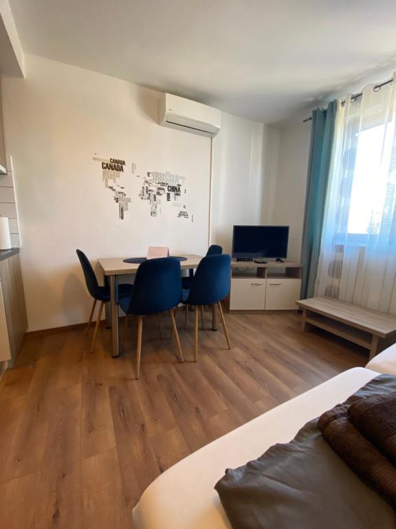 TV a/nebo společenská místnost v ubytování Studio apartman Mia