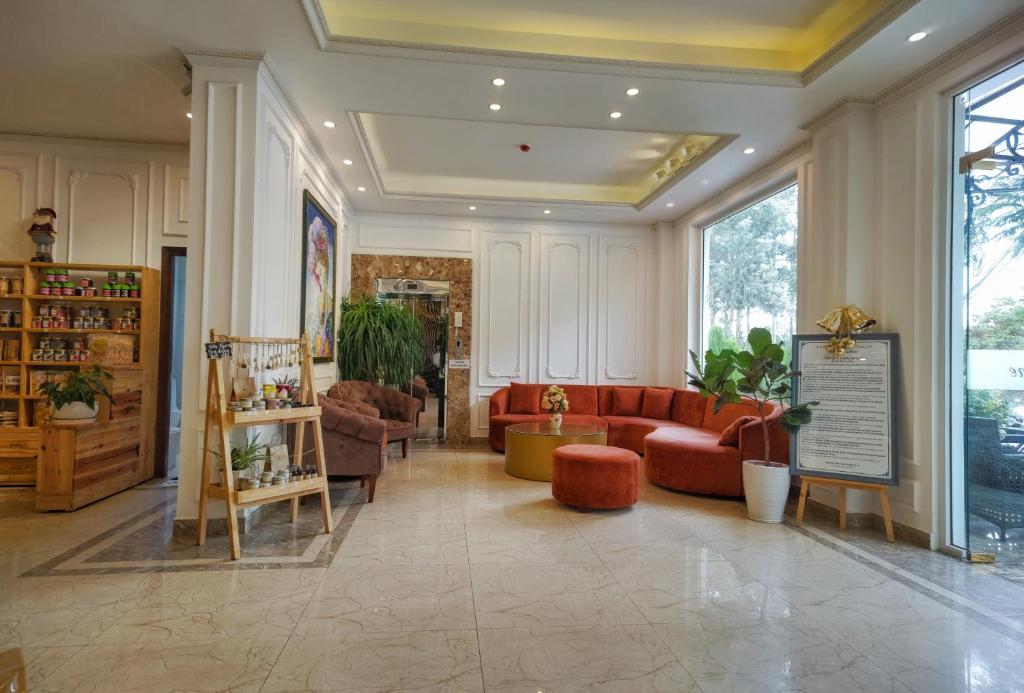 Posezení v ubytování La Pense'e Hotel - Dalat