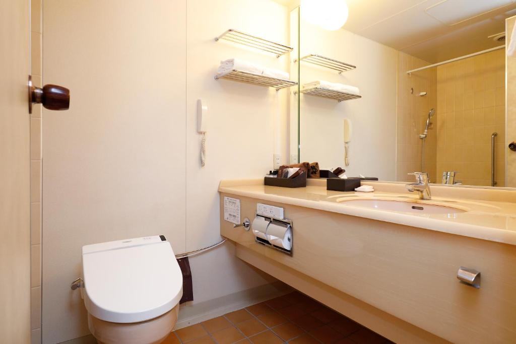 Koupelna v ubytování Nara Hotel