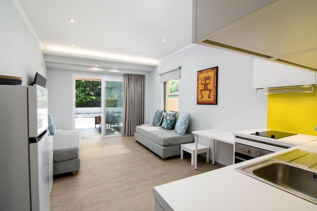 Posezení v ubytování Helion Apartments