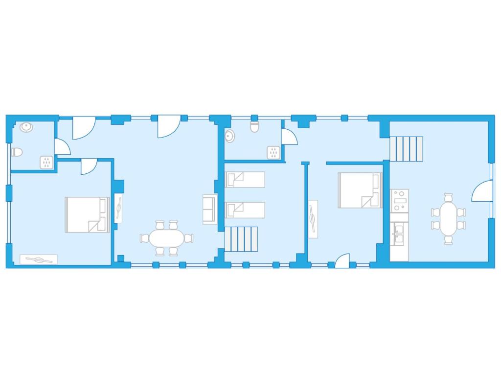 The floor plan of Holiday Home Casa Mori by Interhome